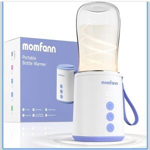 Portable Bottle Warmer - White and Purple